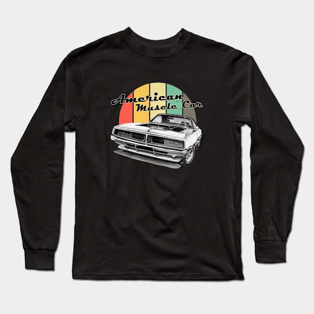 American Muscle car V8 Engine Long Sleeve T-Shirt by Jose Luiz Filho